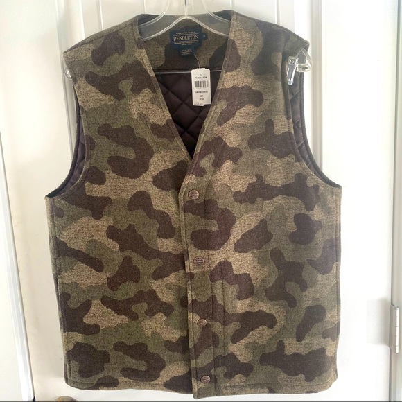 Pendleton Other - 🎉HP🎉 NEW Pendleton Camo Jacquard Quilted Vest M